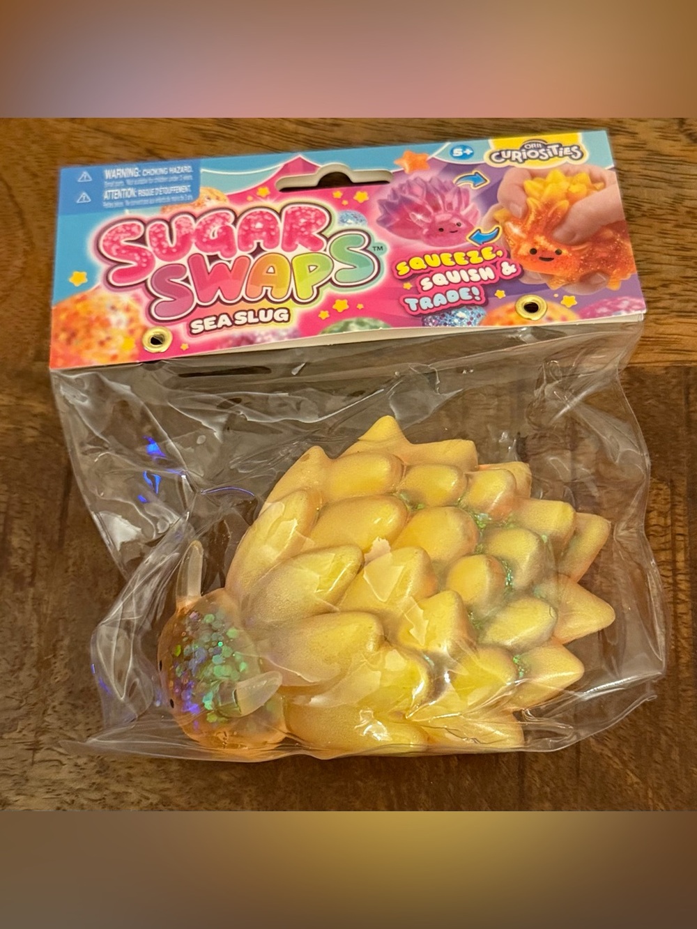 Sugar Swaps Sea Slug Squishy Toy - Yellow New Release